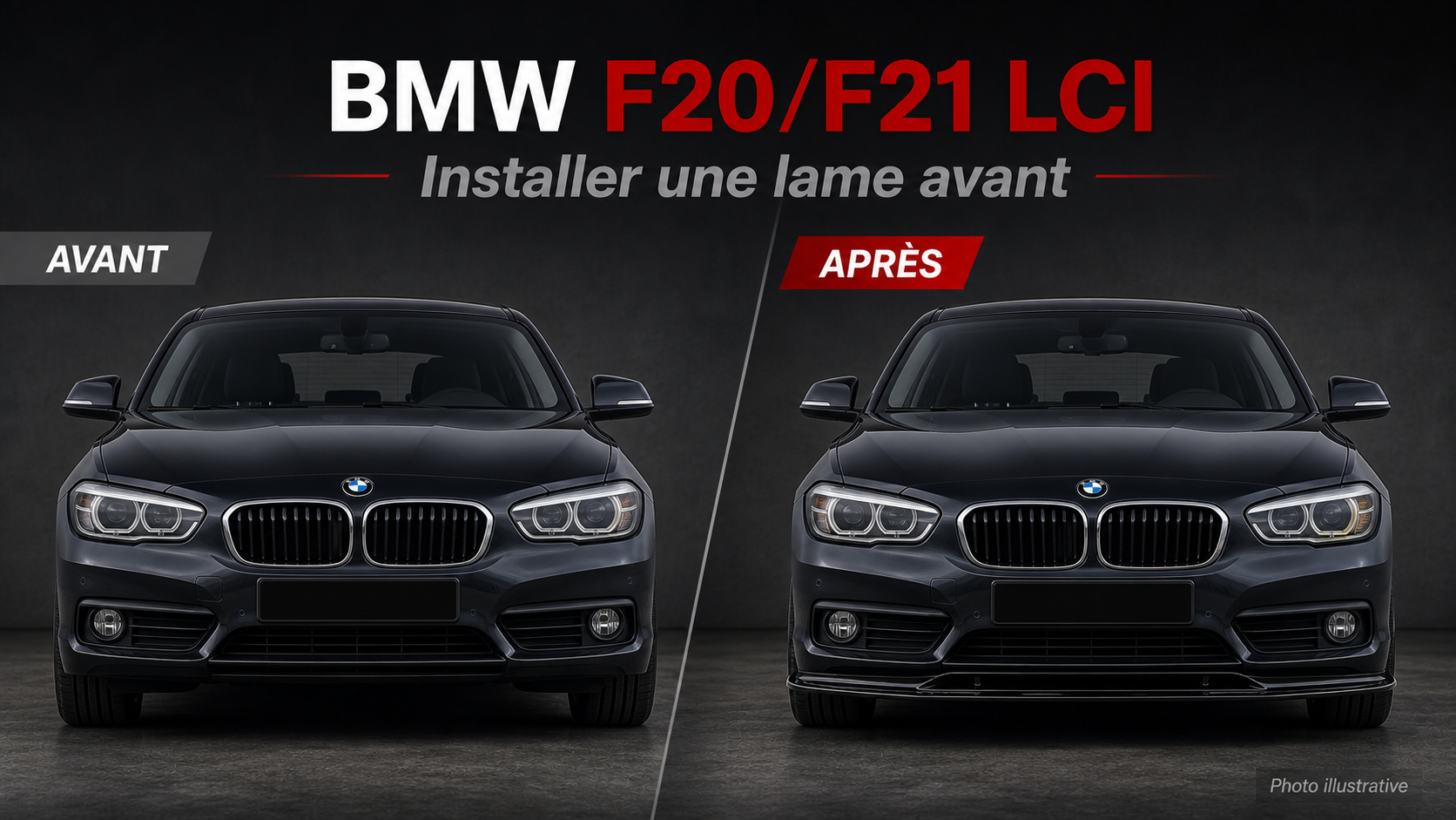 Comment installer une lame avant BMW F20/F21 LCI ?