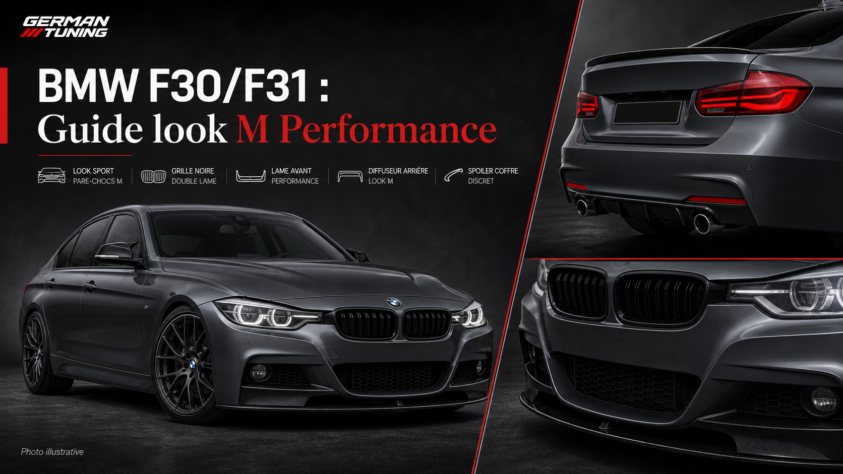 BMW F30/F31 : guide complet pour un look M Performance