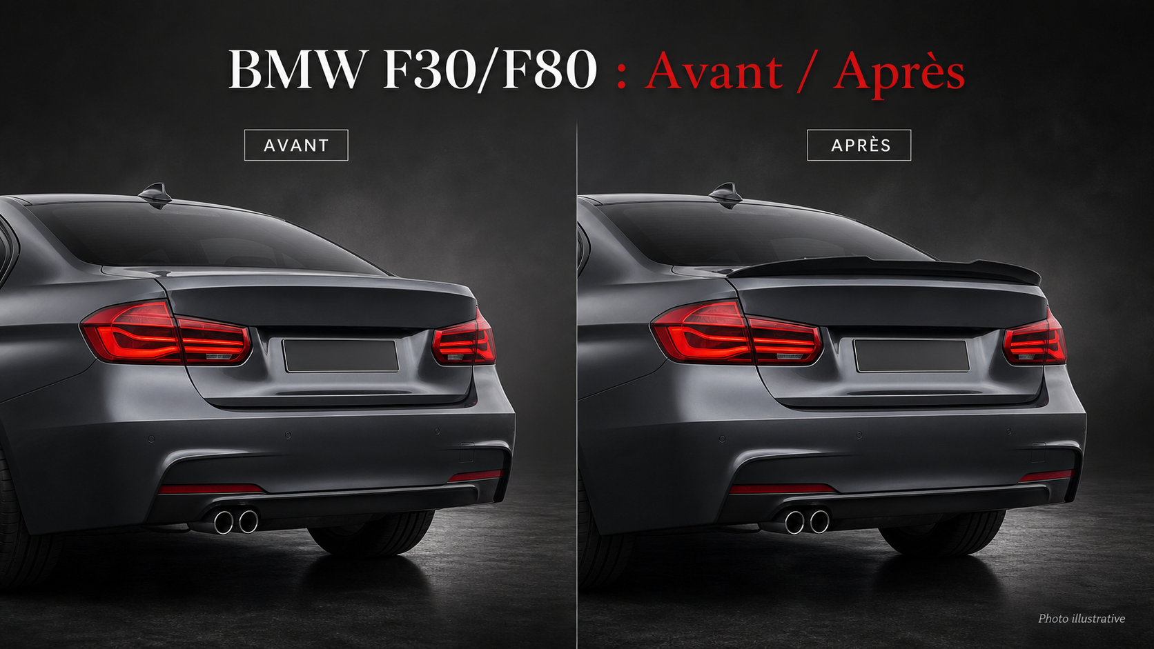 Comment installer un spoiler BMW F30/F80 ? Pose et finition arrière