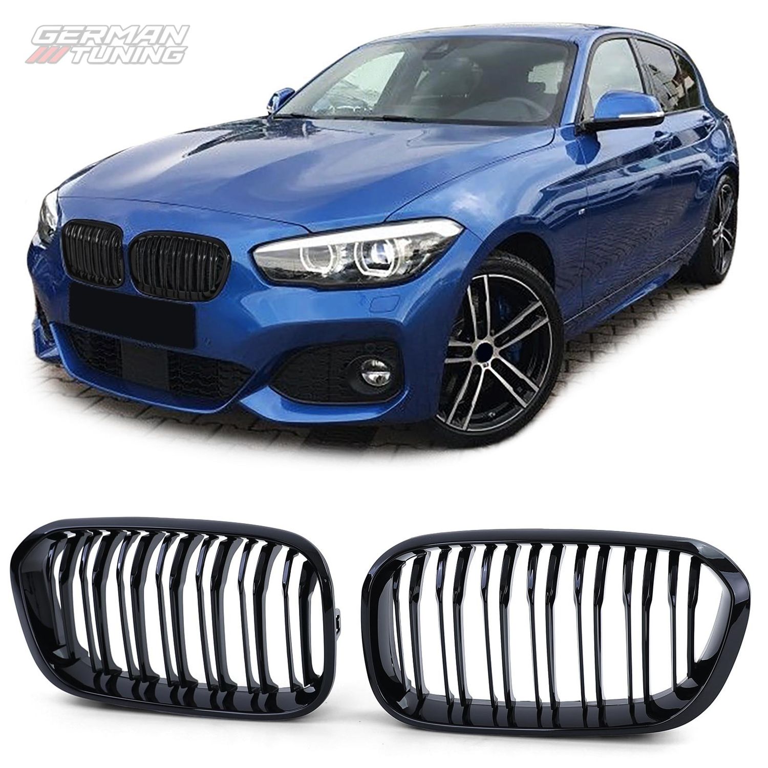 Calandre BMW Série 1 F20/F21 : double lame Performance