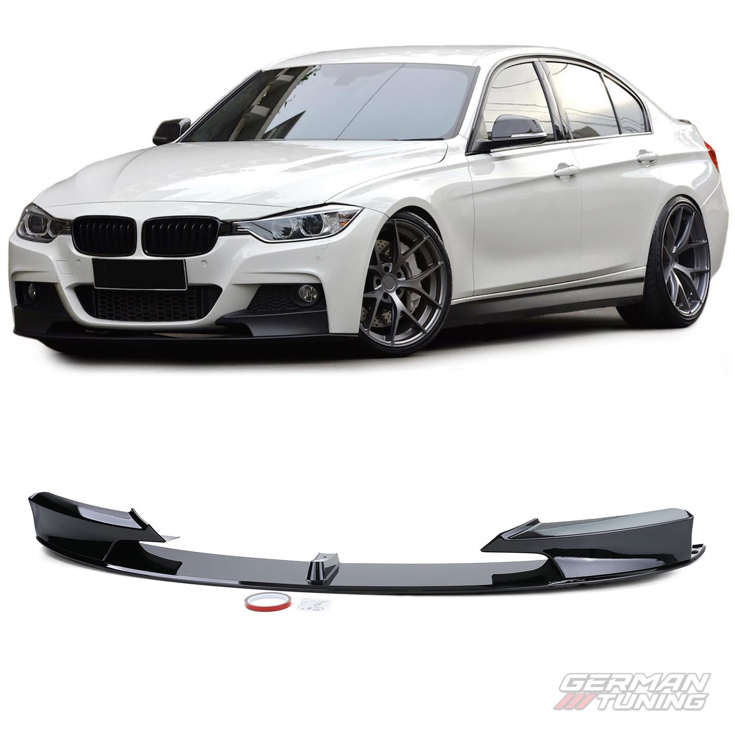 Installation lame avant BMW F30 F31 F34 German Tuning