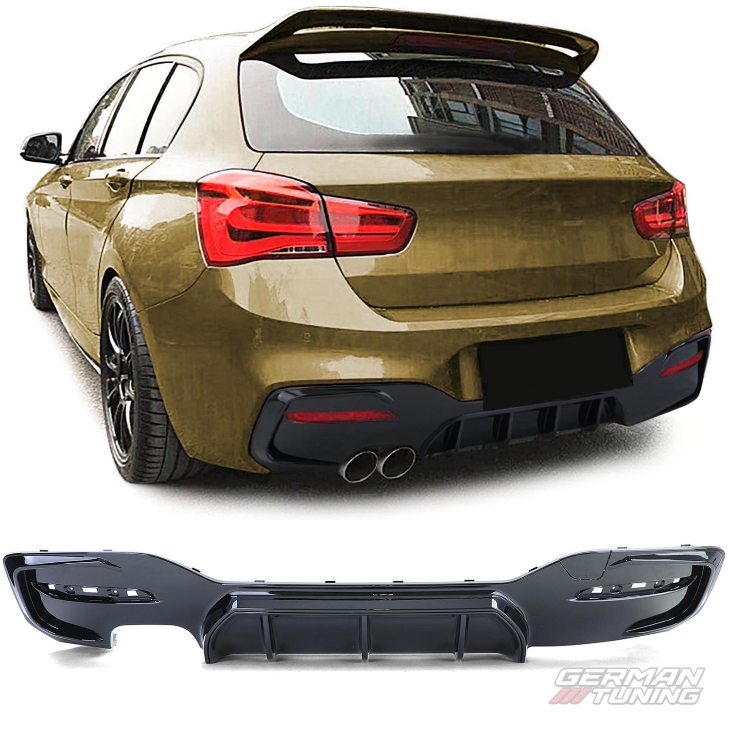 Diffuseur arrière BMW Série 1 F20 F21 German Tuning