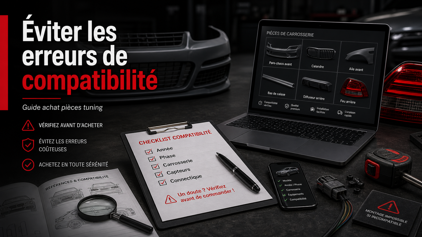 Comment éviter les erreurs de compatibilité sur une pièce carrosserie ?