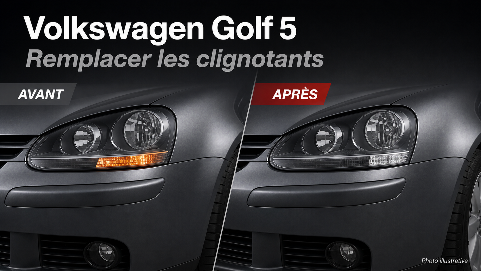 Volkswagen Golf 5 remplacement clignotants German Tuning