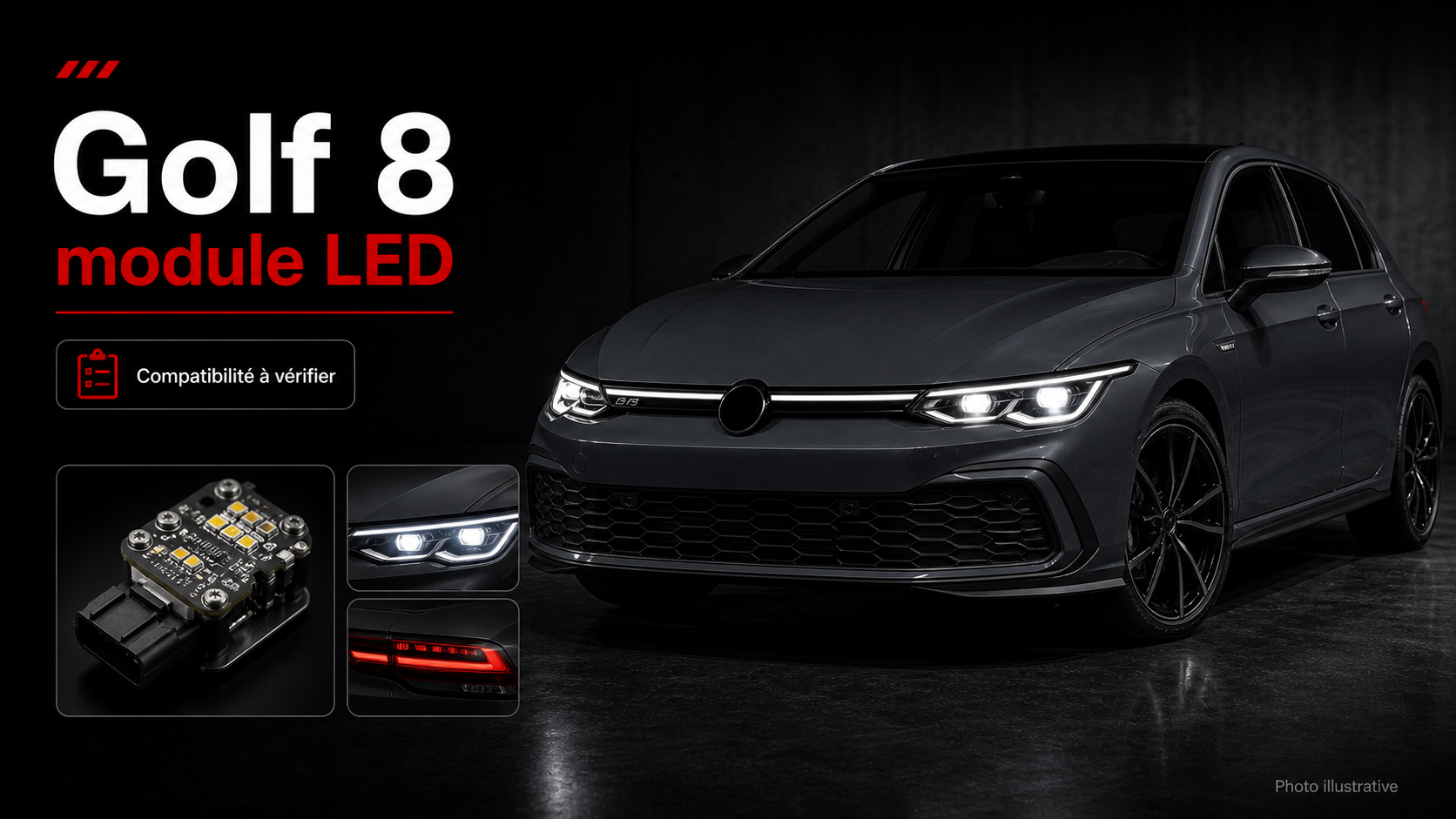 Volkswagen Golf 8 module LED German Tuning