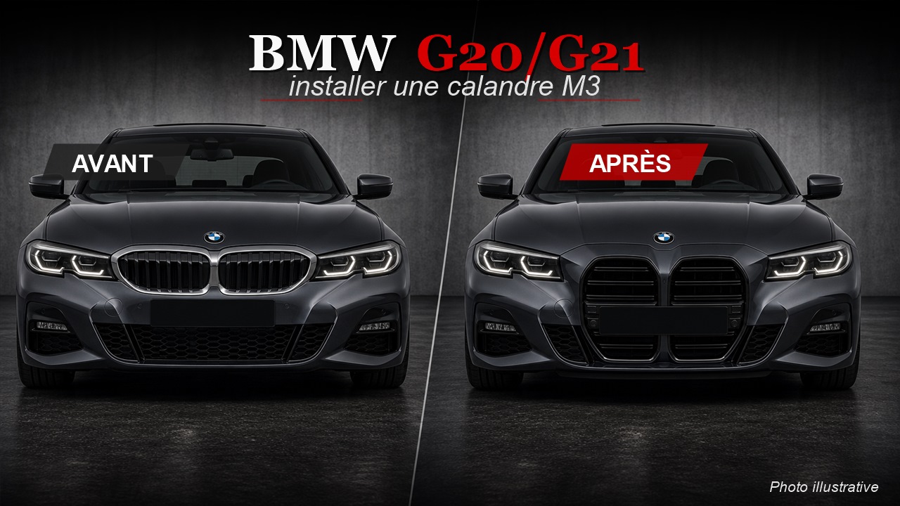 Calandre BMW G20/G21 : face avant inspirée M3