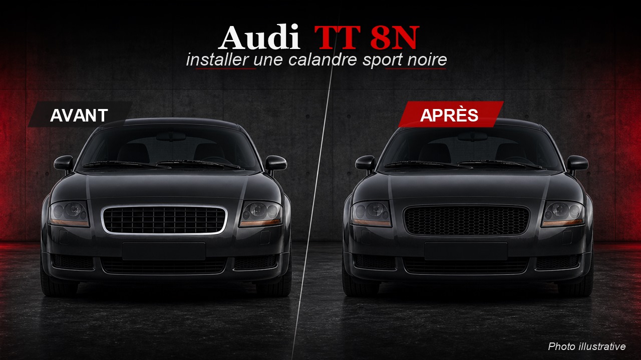 Comment installer une calandre Audi TT 8N ?