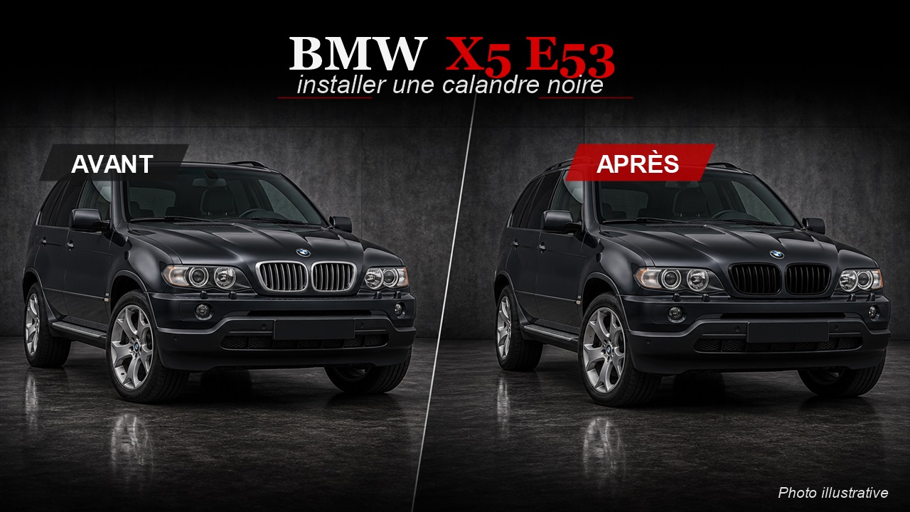 Comment installer une calandre BMW X5 E53 noire ?