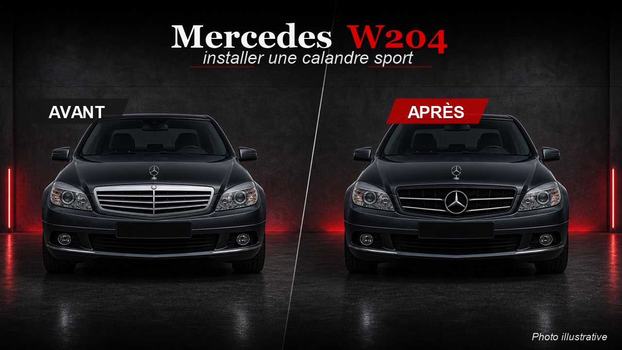 Comment installer une calandre Mercedes Classe C W204 ?