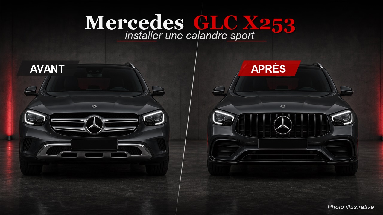 Comment installer une calandre Mercedes GLC X253 ?
