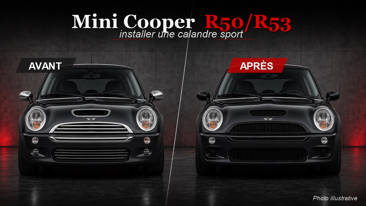 Comment installer une calandre Mini Cooper R50/R53 ?