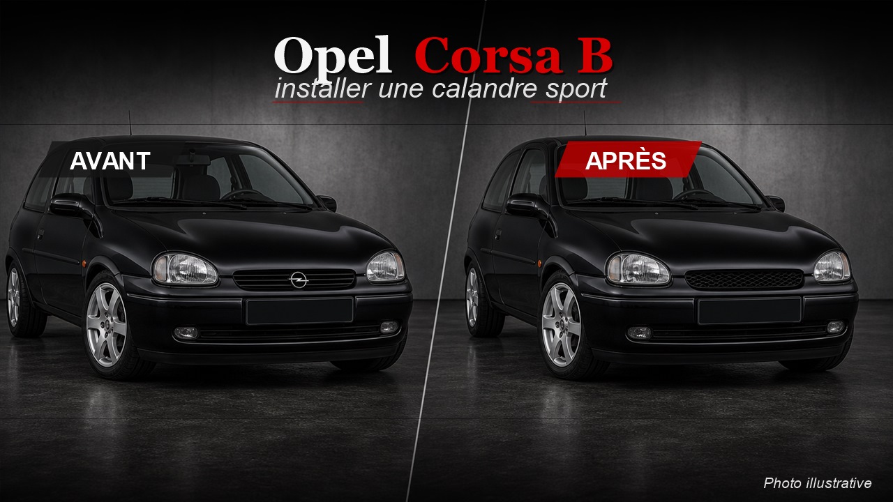 Comment installer une calandre Opel Corsa B 1997-2000 ?