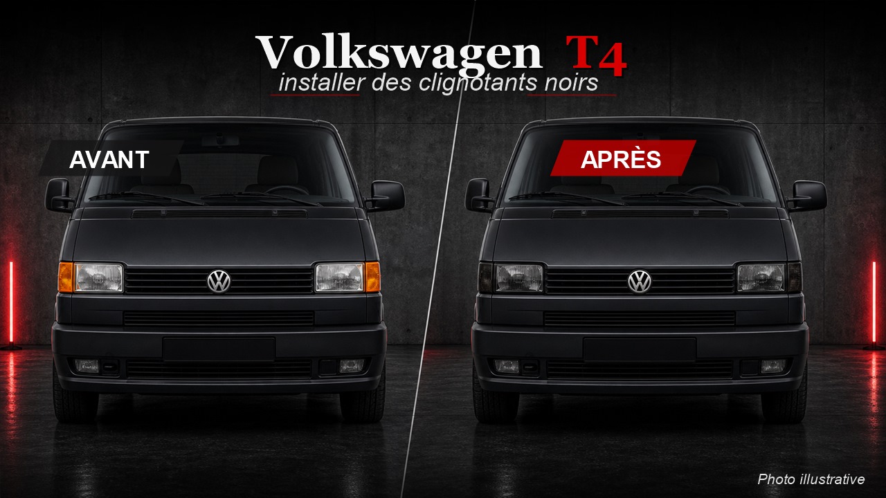 Comment installer des clignotants noirs Volkswagen Transporter T4 ?