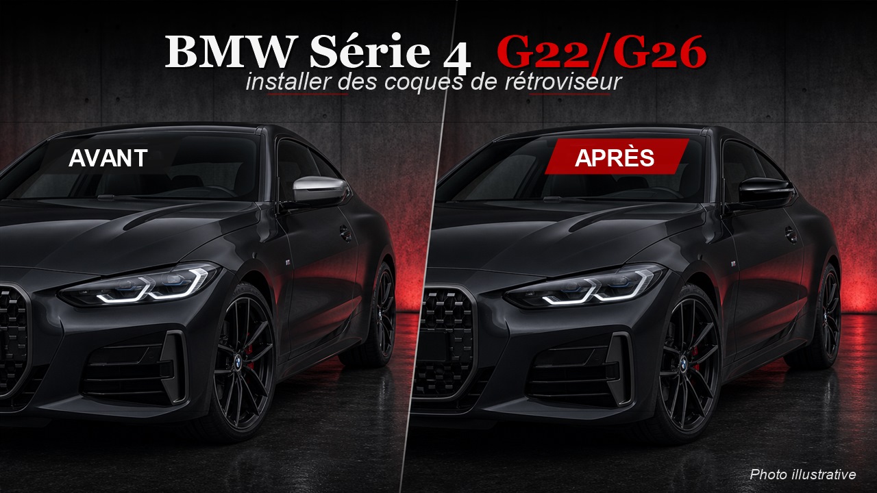 Comment installer des coques de rétroviseur BMW Série 4 ?