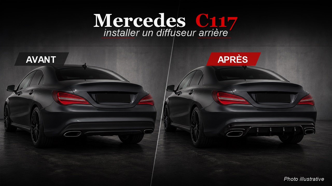 Comment installer un diffuseur Mercedes C117 ?