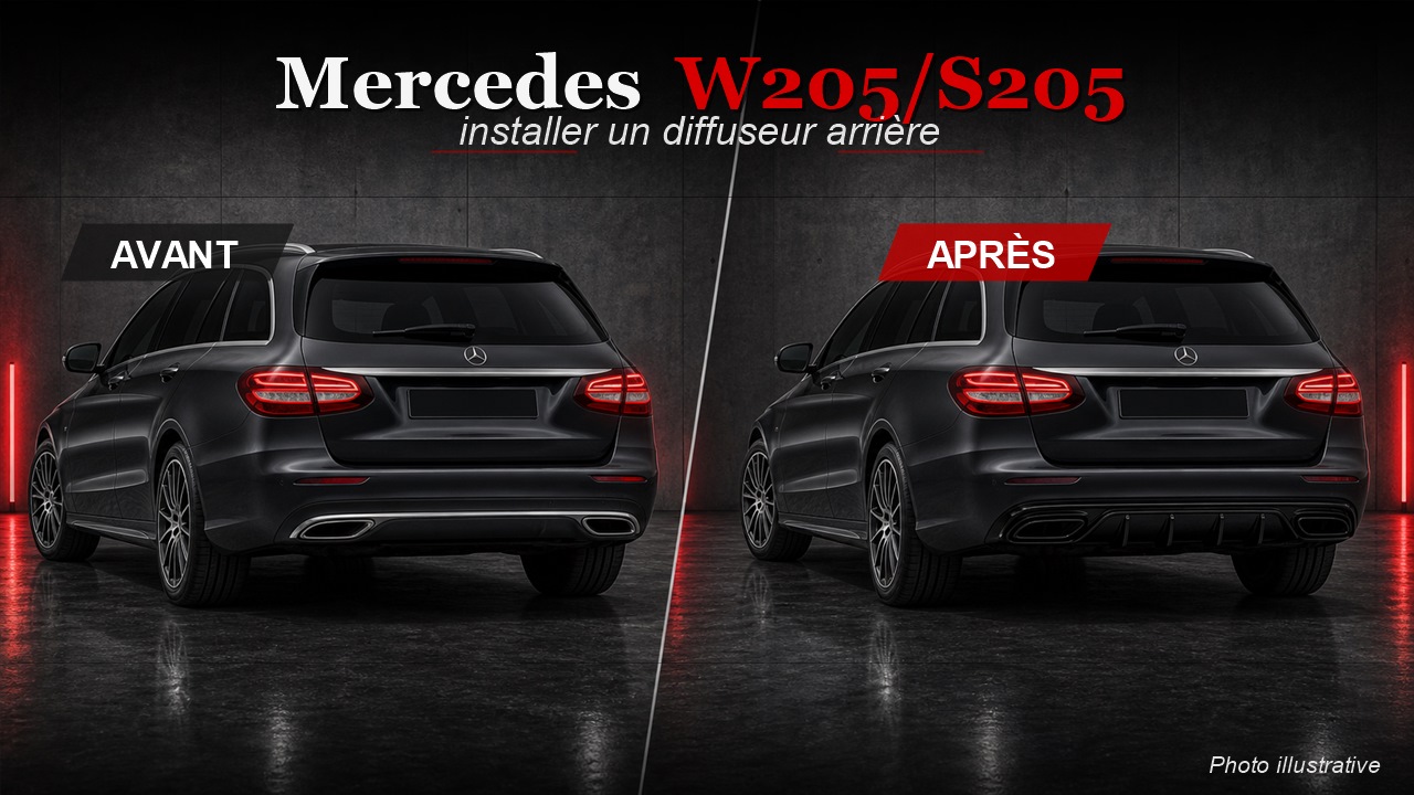Comment installer un diffuseur Mercedes Classe C W205/S205 ?