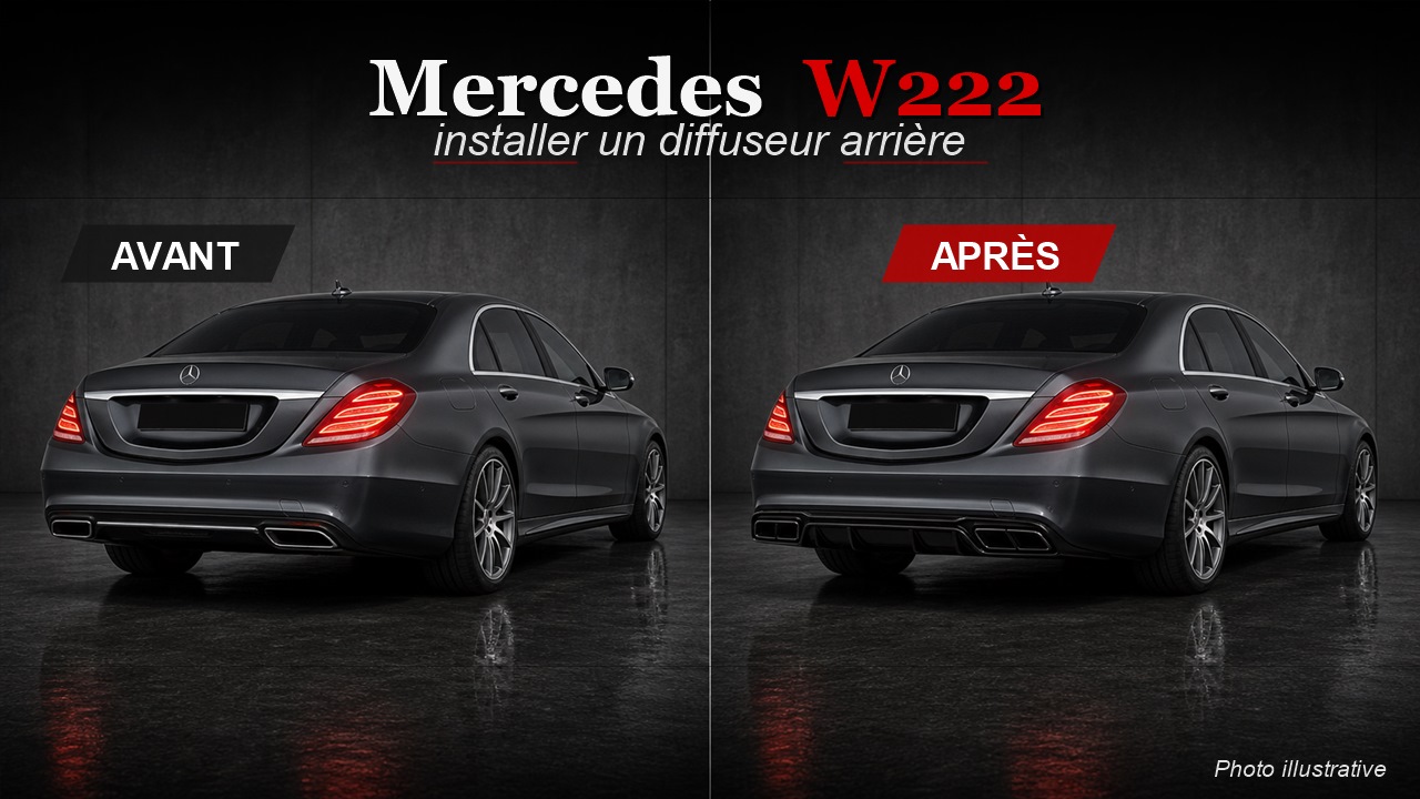 Comment installer un diffuseur Mercedes Classe S W222 ?