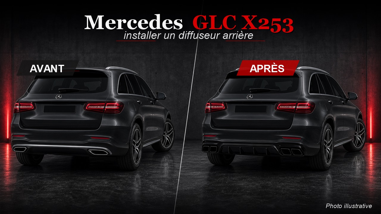 Comment installer un diffuseur Mercedes GLC X253 ?