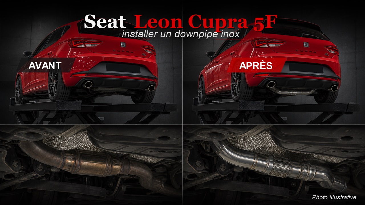 Comment installer un downpipe Seat Leon Cupra 5F ?