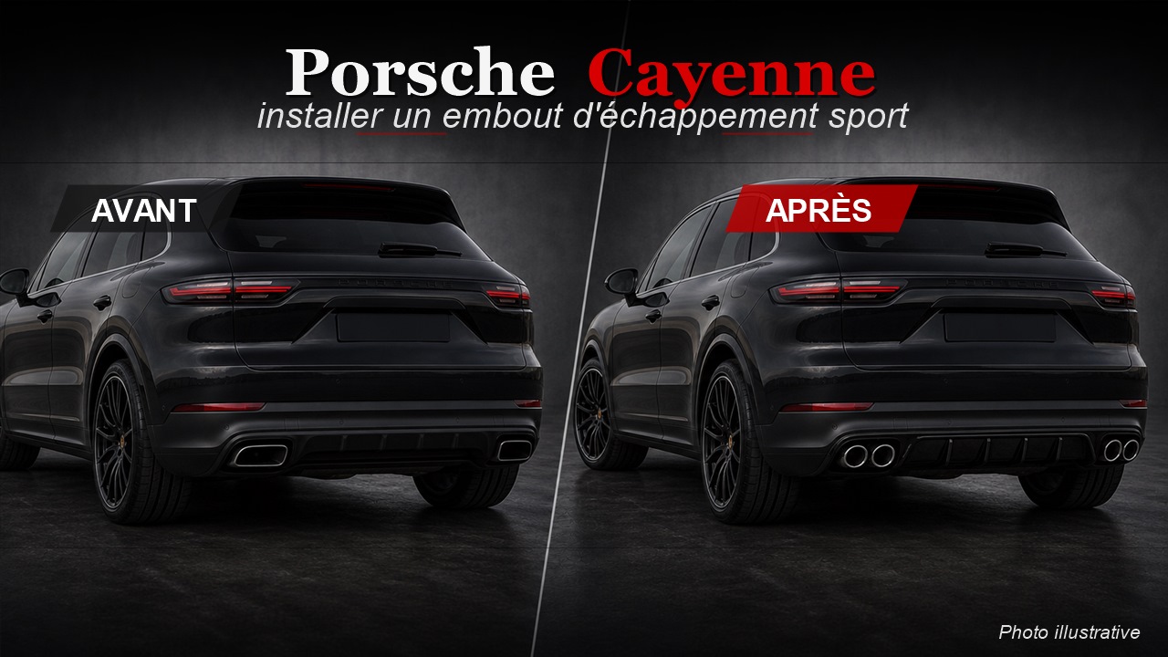 Comment installer un embout d'échappement Porsche ?