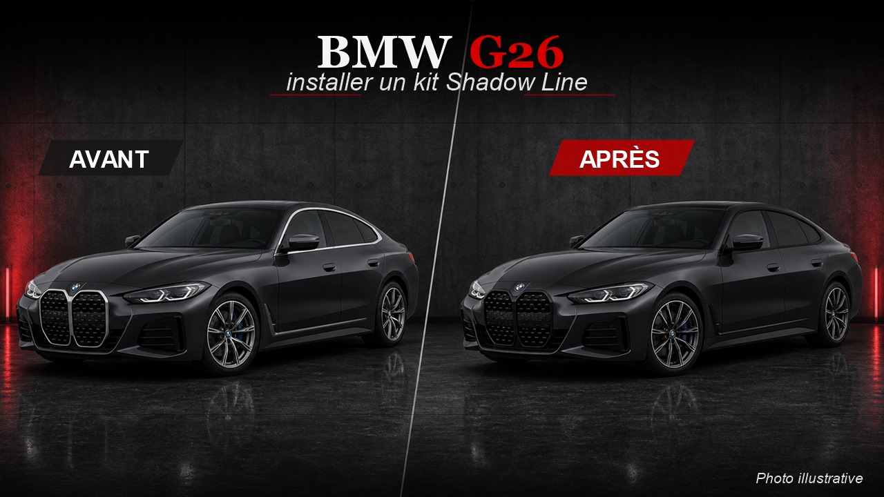 Comment installer un kit moulures Shadow Line BMW G26 ?