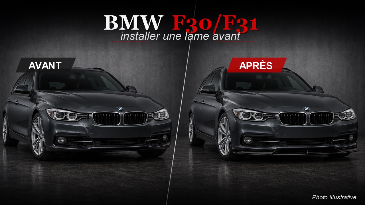 Comment installer une lame avant BMW F30/F31/F34 ? Pose et budget