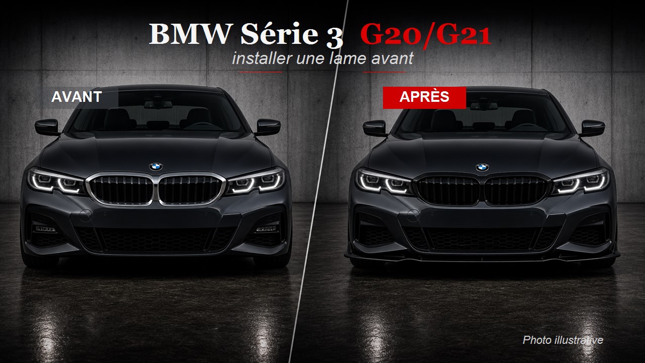 Comment installer une lame avant BMW G20/G21 ? Pose et budget