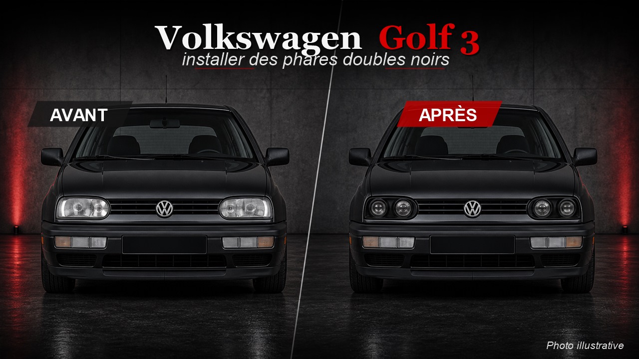Comment installer des phares avant Volkswagen Golf 3 ?