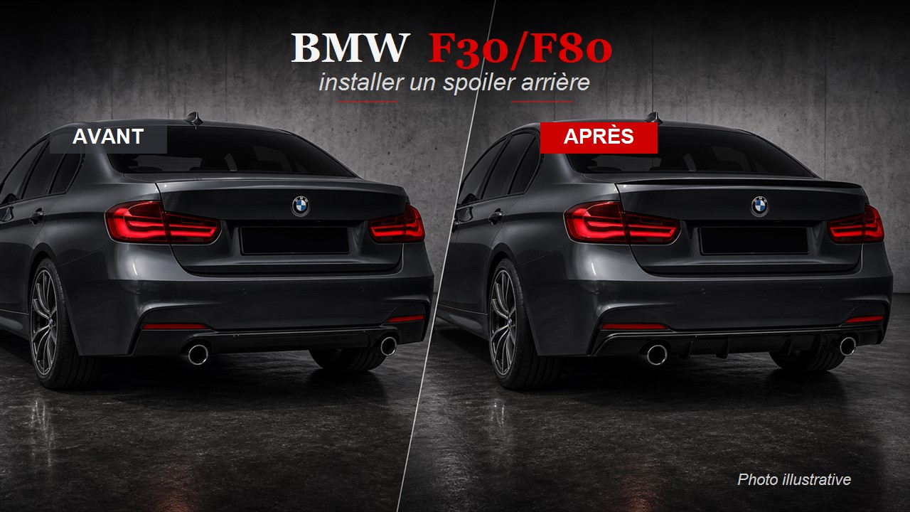 Comment installer un spoiler arrière BMW F30/F80 ?