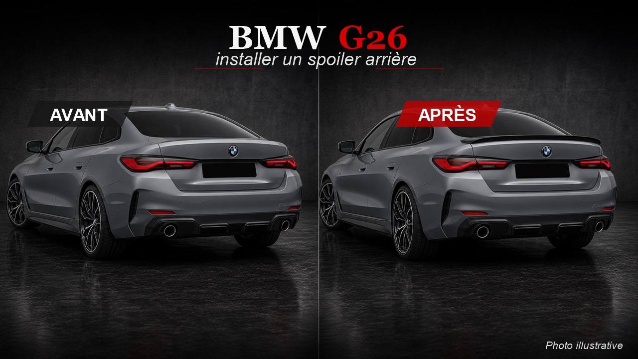 Comment installer un spoiler BMW Série 4 G26 Gran Coupé ?