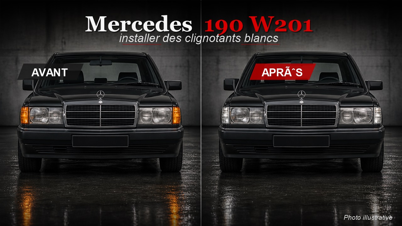Comment remplacer les clignotants Mercedes 190 W201 ?