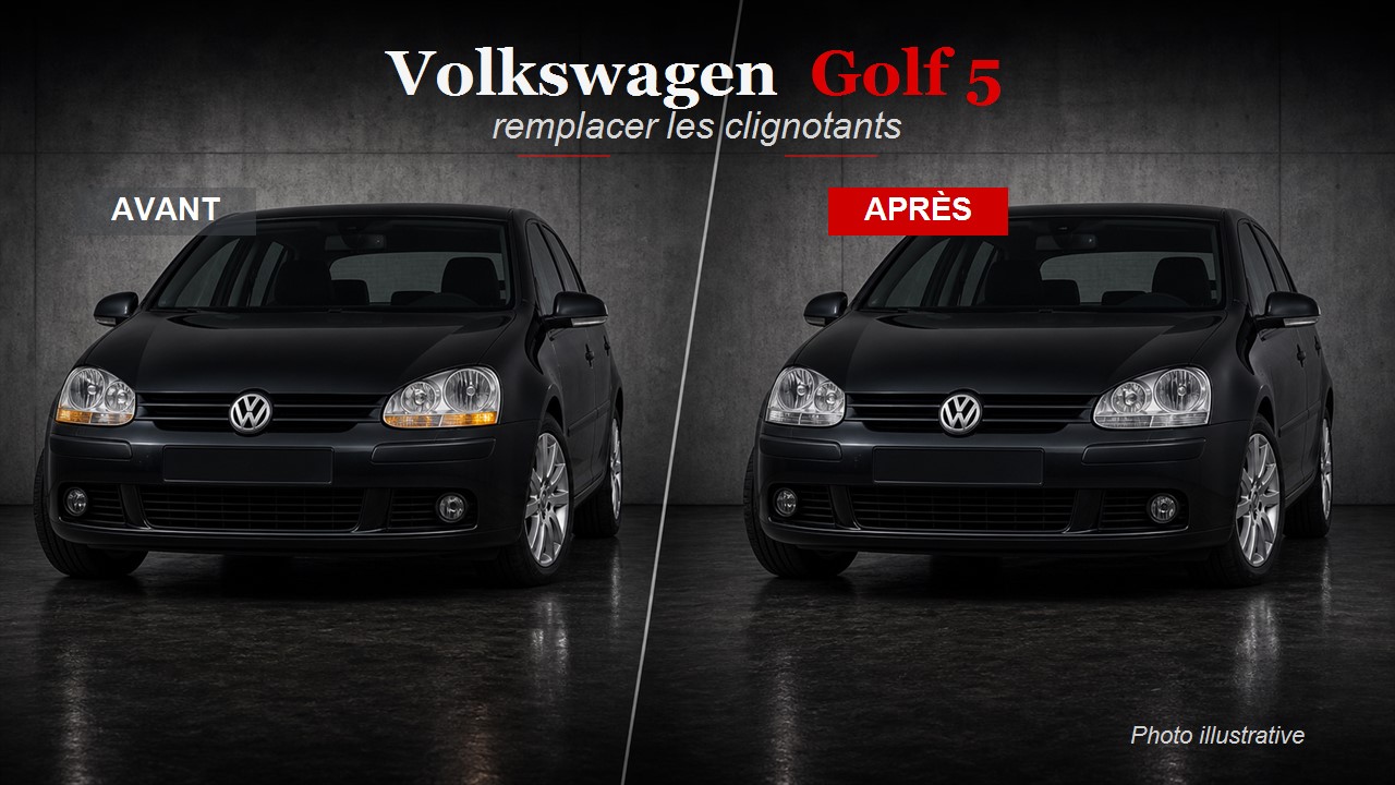 Volkswagen Golf 5 avant apres clignotants German Tuning