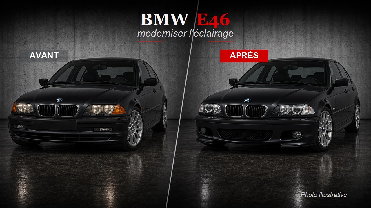 Éclairage BMW E46 : moderniser sans perdre le style d'origine