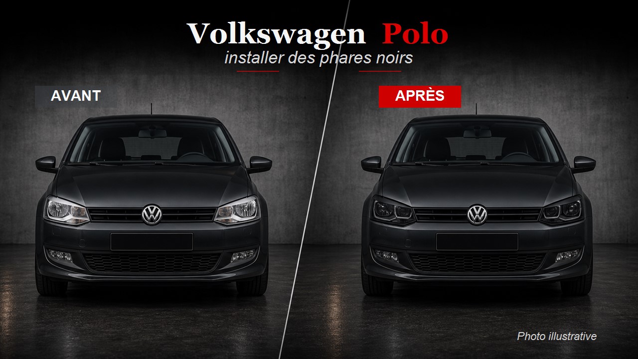 Phares avant Volkswagen Polo noirs : guide d’achat