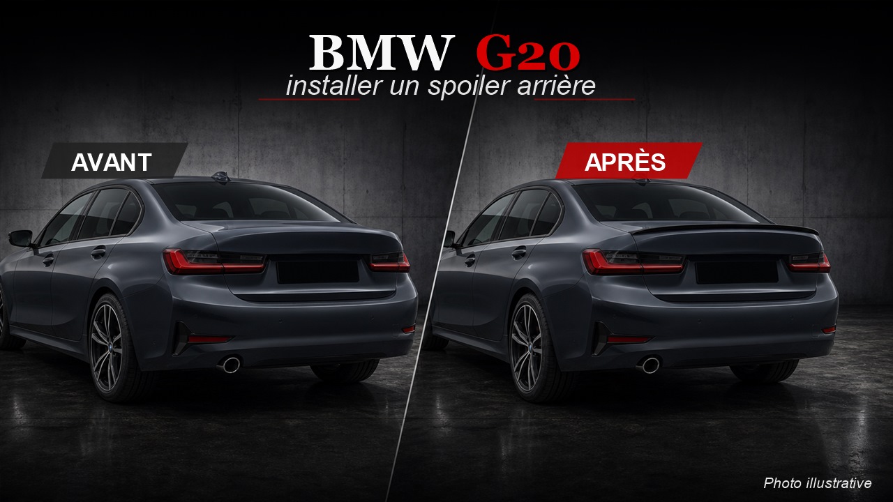 Spoiler BMW G20 berline : détail sport et finition élégante