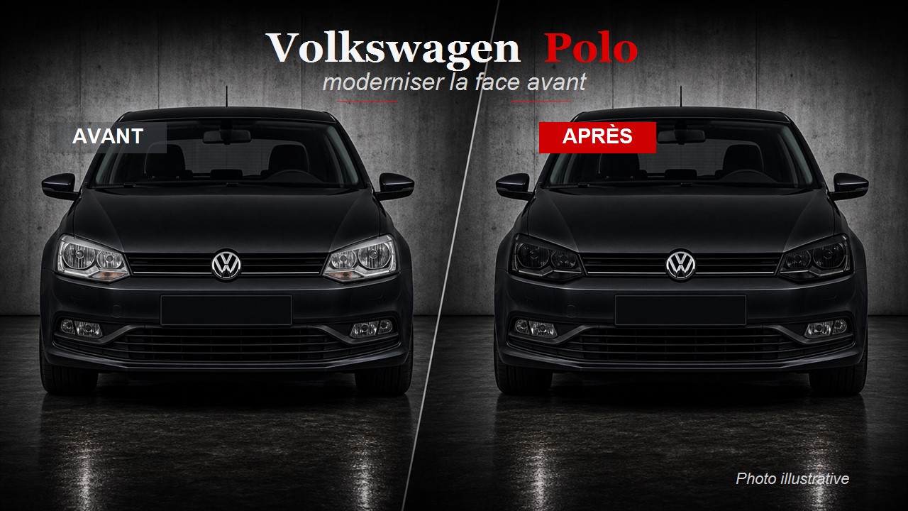 Volkswagen Polo : moderniser la face avant avec des phares noirs