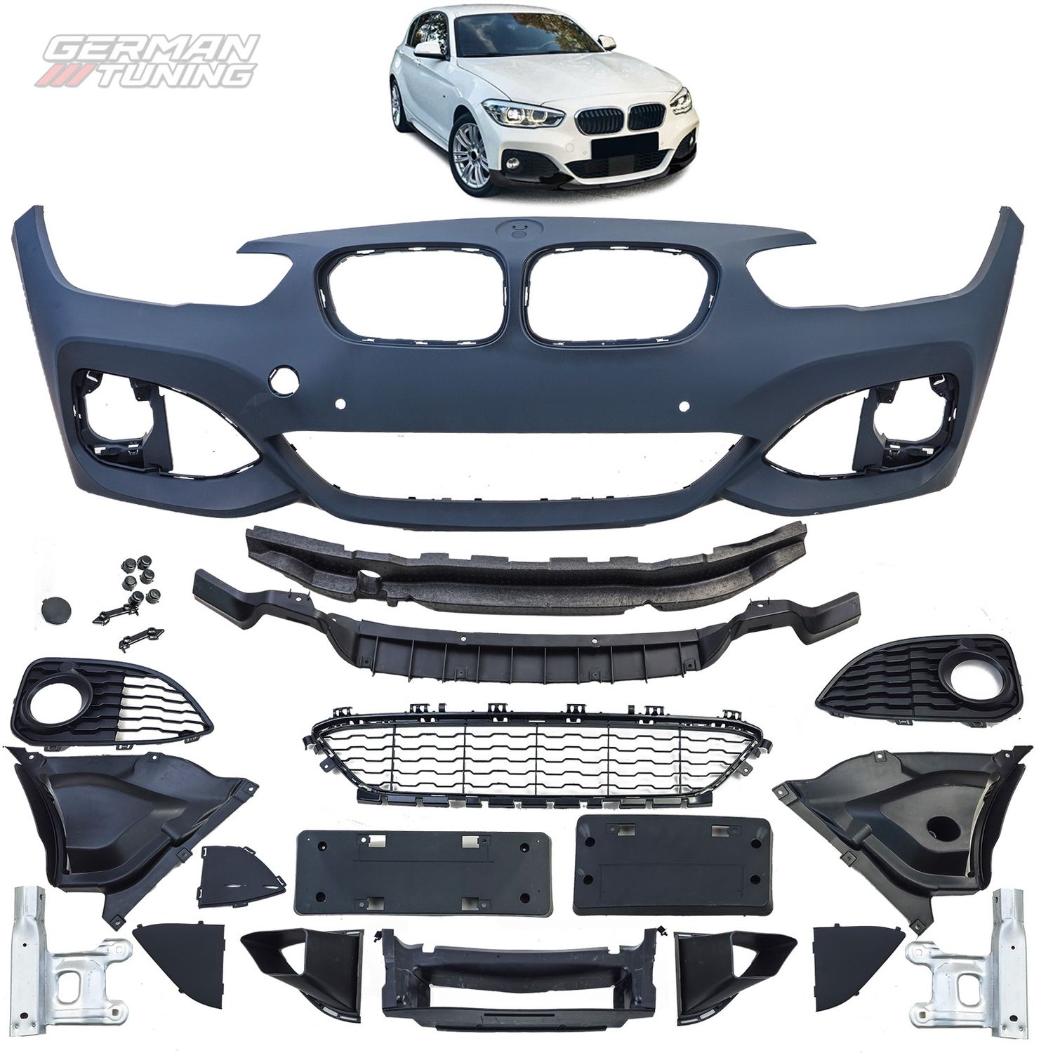 Pare-chocs BMW Série 1 F20/F21 LCI : transformation sport