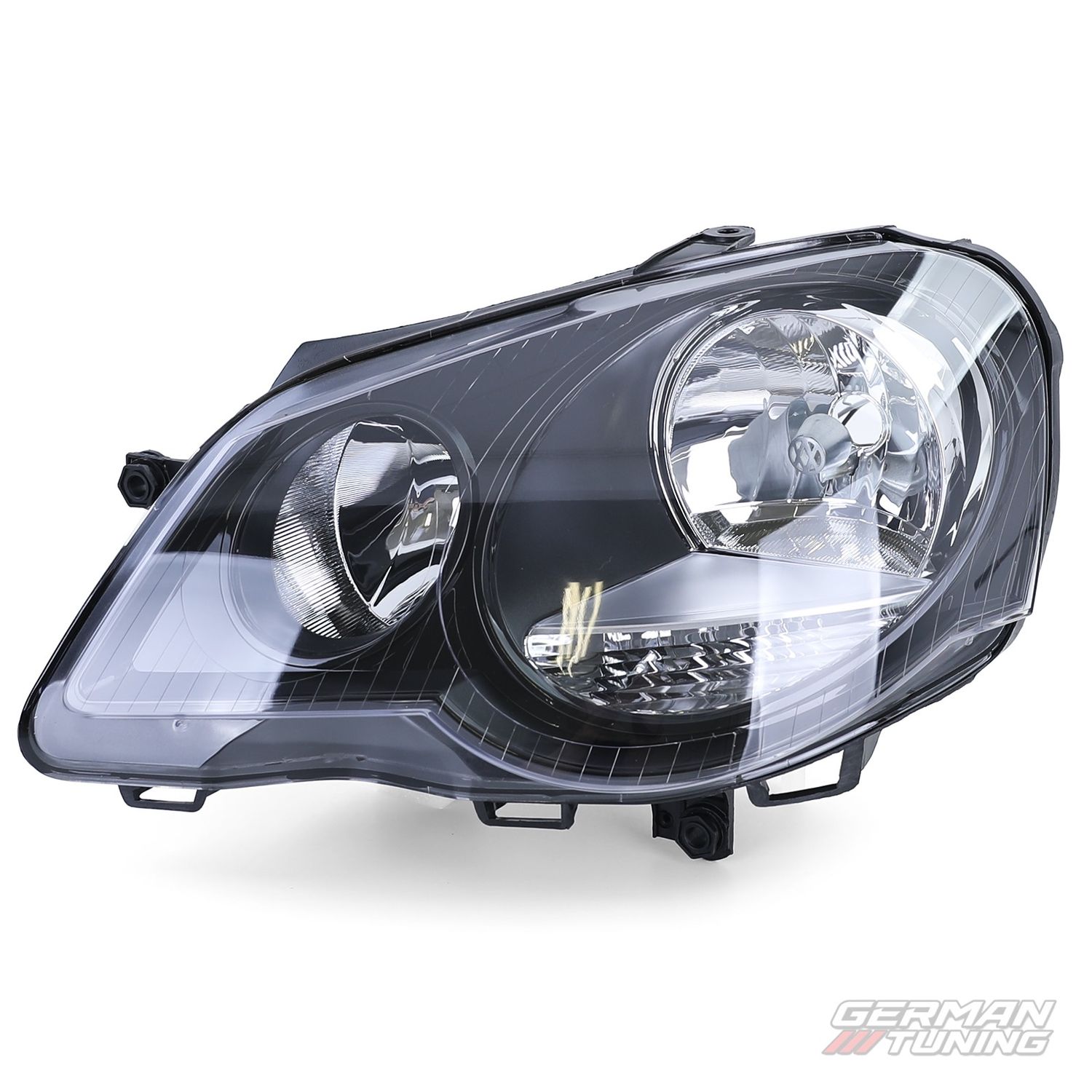 Phares avant noir pour Volkswagen Polo German Tuning